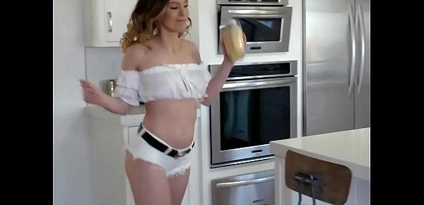  Slut Daughter Fucking With Old Daddy in Kitchen Behind Mommy - Pornfam.com